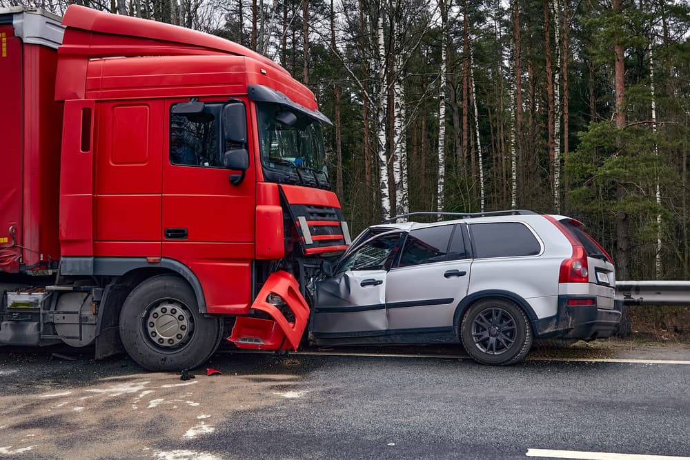 Fatal car accident with a truck